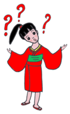 Little girl loves Kimono.(En Ver.) sticker #4316730