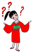 Little girl loves Kimono.(En Ver.) sticker #4316730