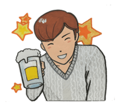 Japanese "kawaii" guy, Mr. Nukui sticker #4317104
