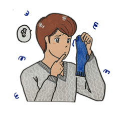 Japanese "kawaii" guy, Mr. Nukui sticker #4317105