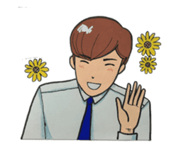 Japanese "kawaii" guy, Mr. Nukui sticker #4317109