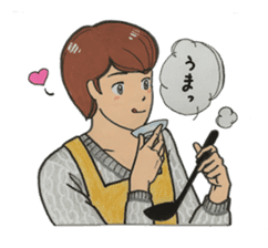 Japanese "kawaii" guy, Mr. Nukui sticker #4317110