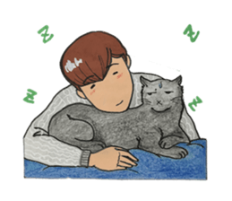Japanese "kawaii" guy, Mr. Nukui sticker #4317111