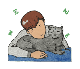 Japanese "kawaii" guy, Mr. Nukui sticker #4317111