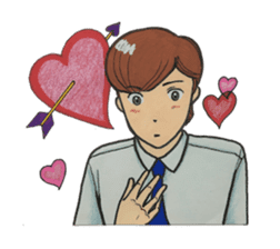Japanese "kawaii" guy, Mr. Nukui sticker #4317112