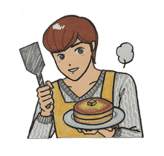 Japanese "kawaii" guy, Mr. Nukui sticker #4317117