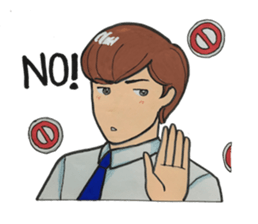 Japanese "kawaii" guy, Mr. Nukui sticker #4317130