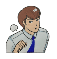 Japanese "kawaii" guy, Mr. Nukui sticker #4317131