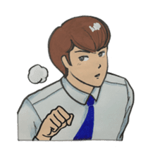 Japanese "kawaii" guy, Mr. Nukui sticker #4317131