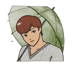 Japanese "kawaii" guy, Mr. Nukui sticker #4317132