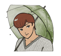 Japanese "kawaii" guy, Mr. Nukui sticker #4317132