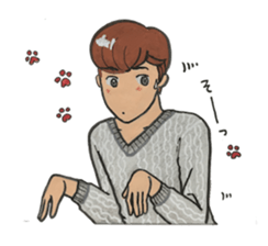 Japanese "kawaii" guy, Mr. Nukui sticker #4317137