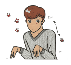 Japanese "kawaii" guy, Mr. Nukui sticker #4317137