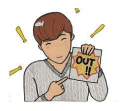 Japanese "kawaii" guy, Mr. Nukui sticker #4317138