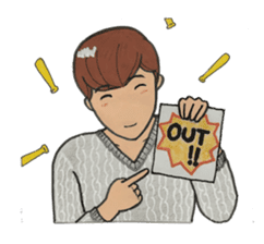 Japanese "kawaii" guy, Mr. Nukui sticker #4317138