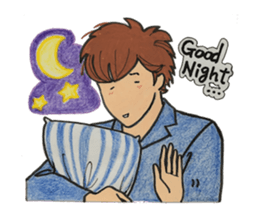 Japanese "kawaii" guy, Mr. Nukui sticker #4317141