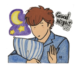 Japanese "kawaii" guy, Mr. Nukui sticker #4317141