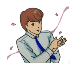 Japanese "kawaii" guy, Mr. Nukui sticker #4317142