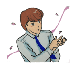 Japanese "kawaii" guy, Mr. Nukui sticker #4317142