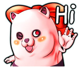 Wonder ghost cat Corphy (English) sticker #4317464