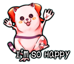 Wonder ghost cat Corphy (English) sticker #4317471