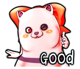 Wonder ghost cat Corphy (English) sticker #4317472