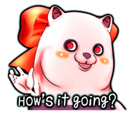 Wonder ghost cat Corphy (English) sticker #4317492