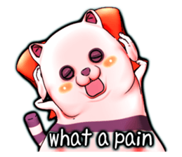 Wonder ghost cat Corphy (English) sticker #4317493