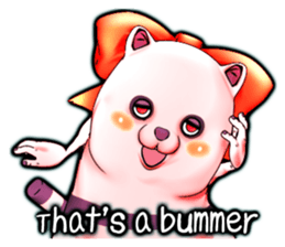 Wonder ghost cat Corphy (English) sticker #4317497