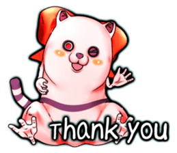 Wonder ghost cat Corphy (English) sticker #4317500