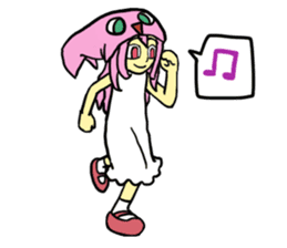 Rocket shark boy and Drill squid girl sticker #4317868