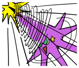 Rocket shark boy and Drill squid girl sticker #4317871