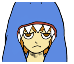 Rocket shark boy and Drill squid girl sticker #4317883