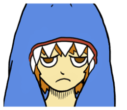 Rocket shark boy and Drill squid girl sticker #4317883