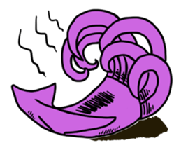 Rocket shark boy and Drill squid girl sticker #4317887