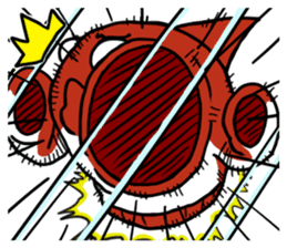 Rocket shark boy and Drill squid girl sticker #4317896