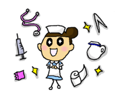 Nursing student day-to-day sticker #4318088