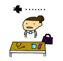 Nursing student day-to-day sticker #4318095