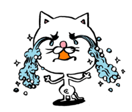 Cat big face! sticker #4318229