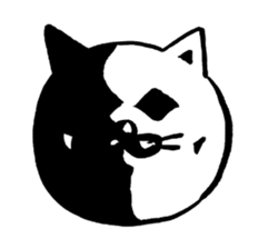 Cat big face! sticker #4318260