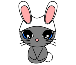 Gris the cat - English sticker #4318945