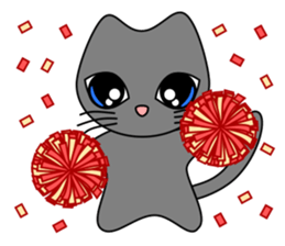 Gris the cat - English sticker #4318946