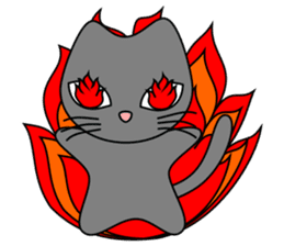 Gris the cat - English sticker #4318950