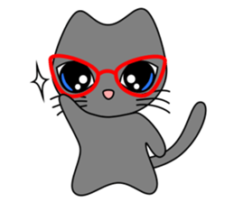 Gris the cat - English sticker #4318952