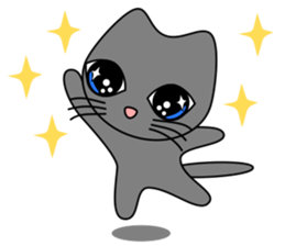 Gris the cat - English sticker #4318953