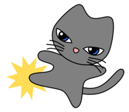 Gris the cat - English sticker #4318954