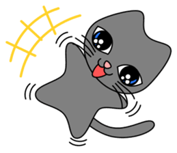 Gris the cat - English sticker #4318956