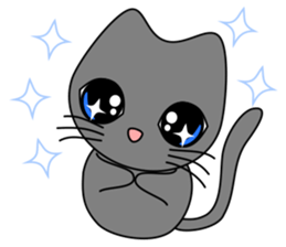 Gris the cat - English sticker #4318966