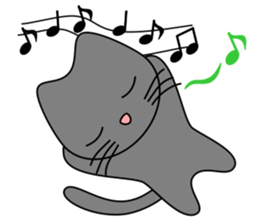 Gris the cat - English sticker #4318967