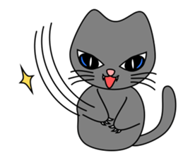 Gris the cat - English sticker #4318970